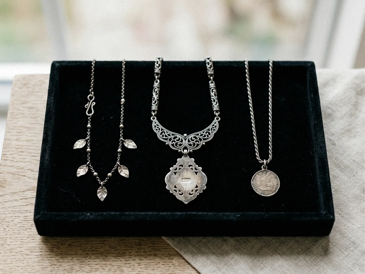 ヴィンテージ シルバー ネックレス Sets